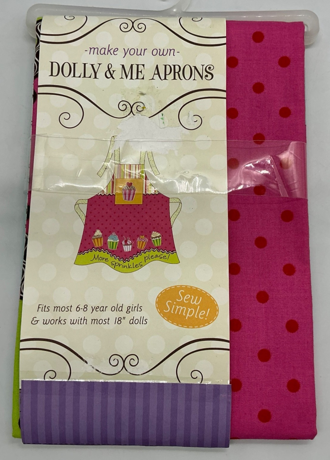 KIT Dolly & Me aprons panels for 6-8 years & 18” dolls instructions NEW 2010