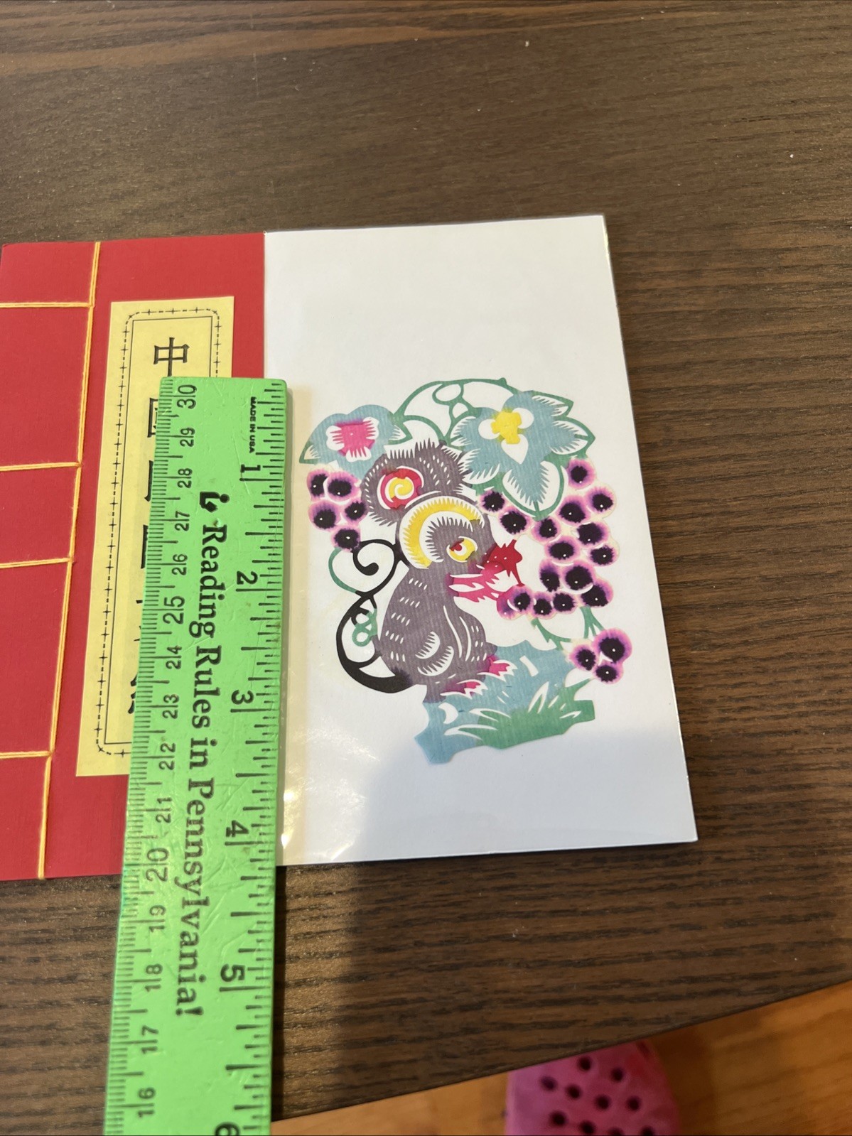 12 Pcs Vintage Chinese Paper Cutting Book 12 Chinese Zodiac Animals Multi-Color