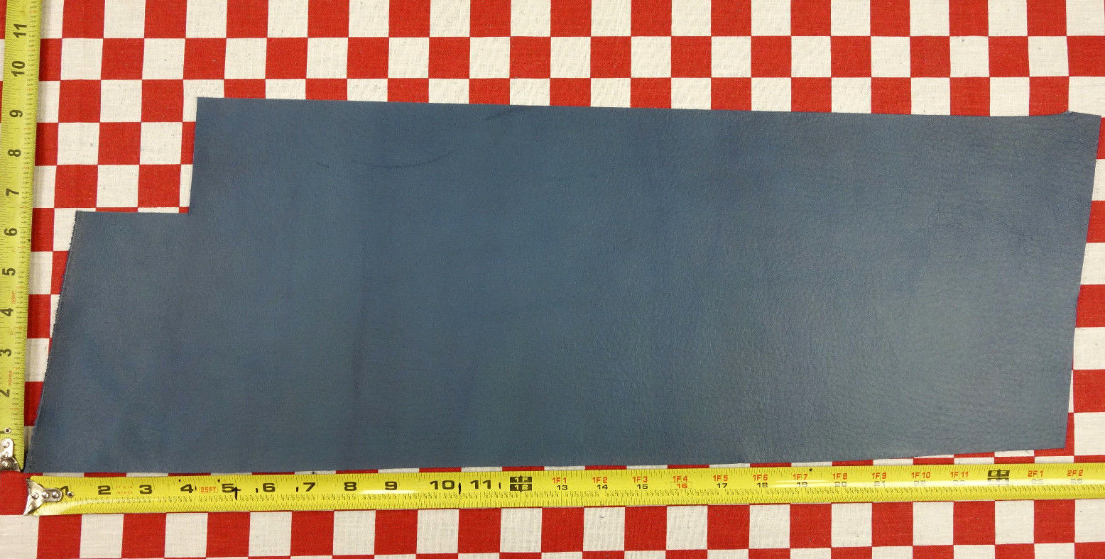 HORWEEN TROPICAL BLUE TUMBLED ESSEX 4.5 oz. LEATHER 27″x9″ NAT. QLTY