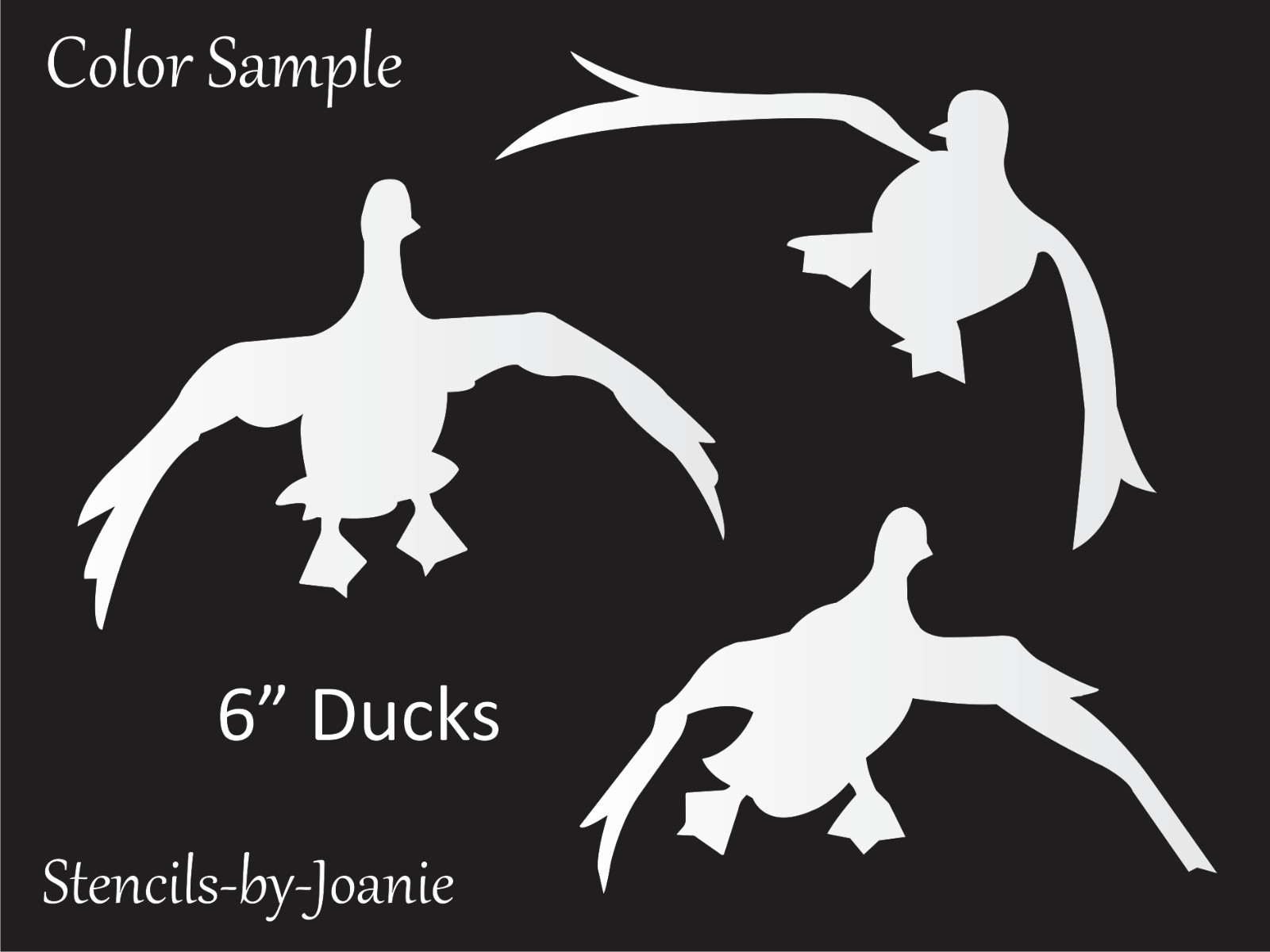 Stencils by Joanie 6″ Landing Ducks Marsh Bird Hunt Outdoor Cabin DIY Art Signs