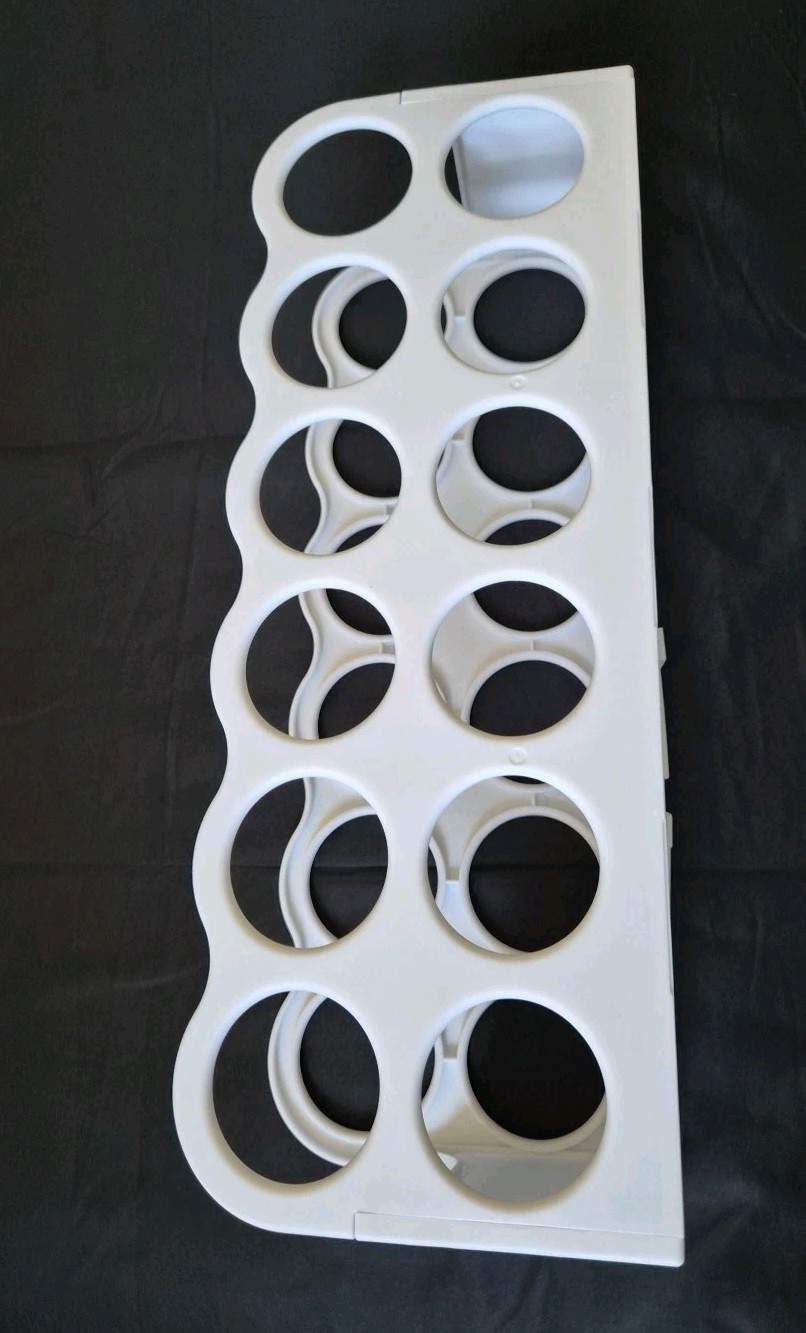 ArtBin 6864AS Vinyl Storage Rack, Stores 12 Vinyl Rolls, White