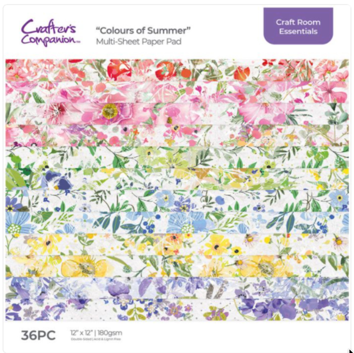 Crafters Companion Huge Selection of (21) 12×12 Paper Pads, A Lifetime Supply!