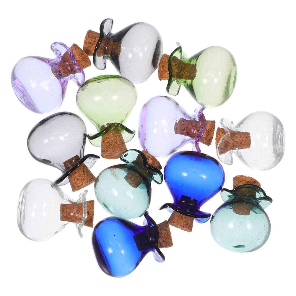 12 Pcs Glass Wishing Bottles With Cork For Crafts Wedding Favor Decorations