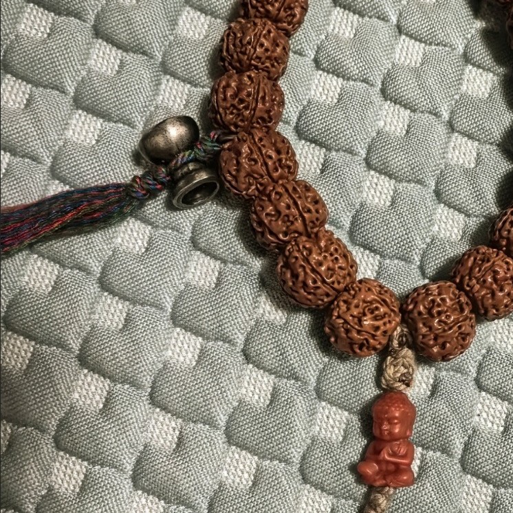Tibetan Style Alloy Pendant Buddha & Butter Lamp Mala Bead Accessory