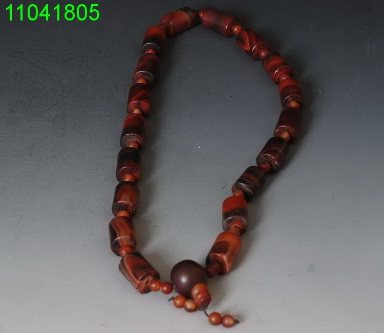 Charm China red Agate Beads Necklace! Ethnic style Simple and elegant string
