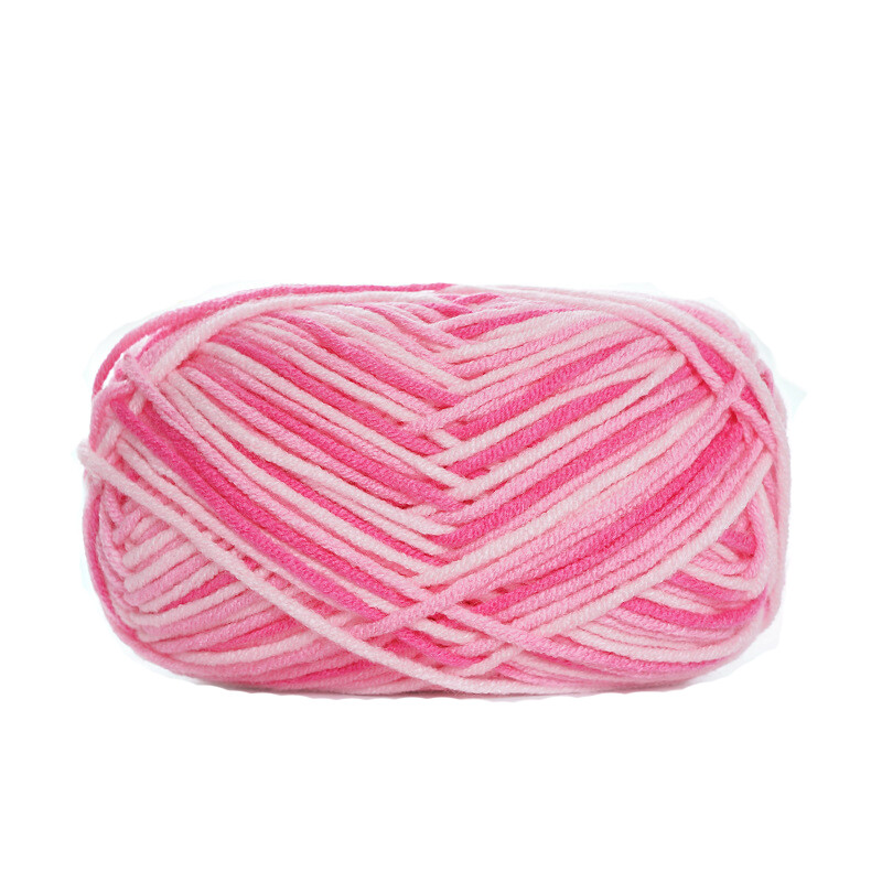 47Colors 50g 5ply Cotton Variegated Color Knitting Crochet Yarn For DIY Crafts
