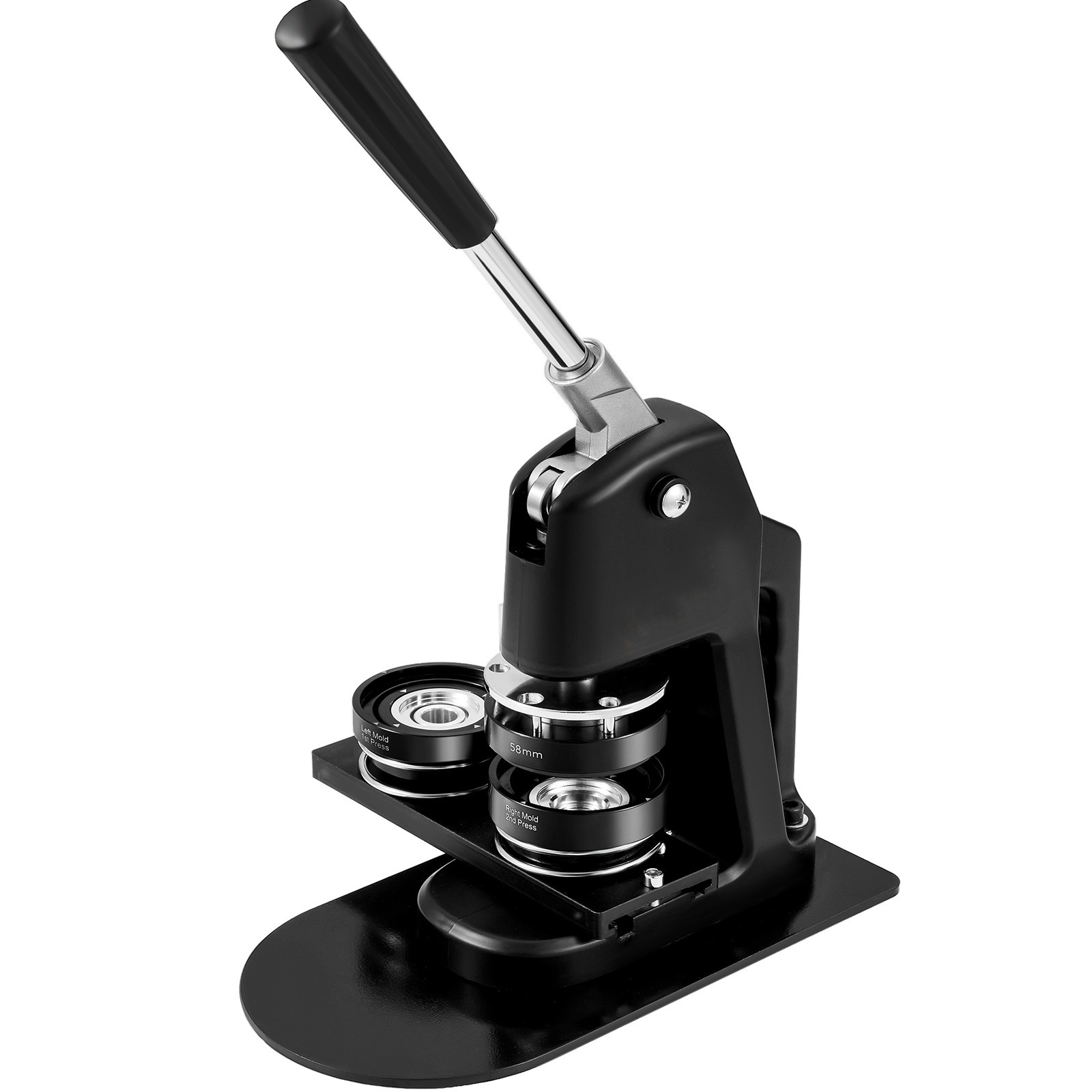 VEVOR Button Maker Machine Badge Pin Machine 1.25″+2.25″ 500Free Parts Press Kit