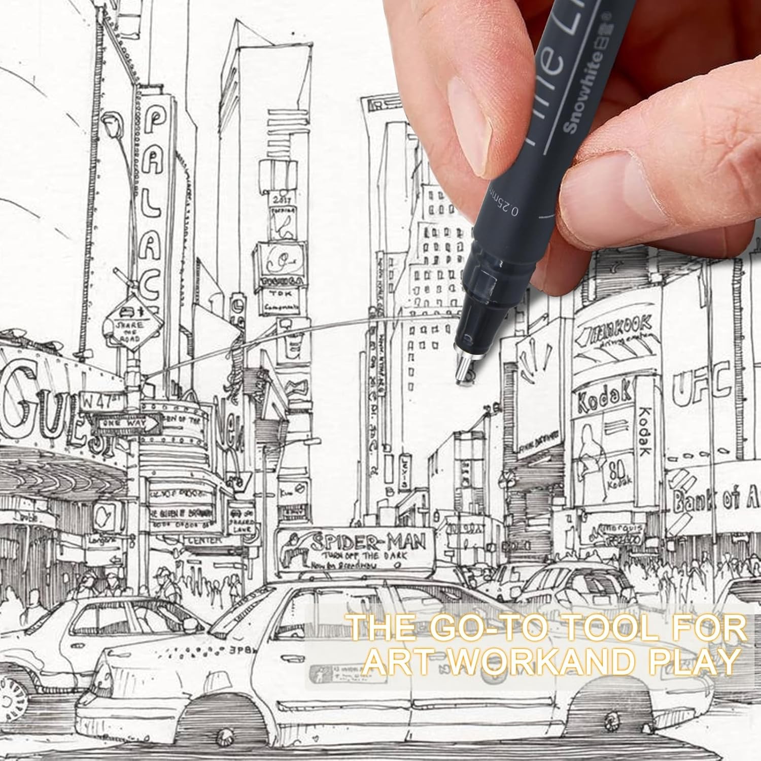 12-PACK EYEYE Micro Fineliner Pens, Black Drawing Art Pens, Waterproof Ink Set