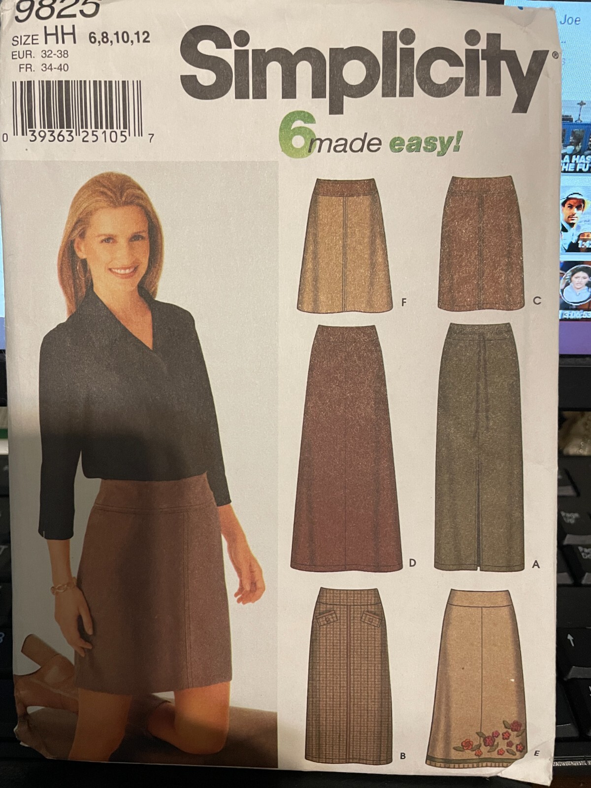 9825 Simplicity Vintage 6 Made Easy Skirt Pattern Sz. 6-12 Complete