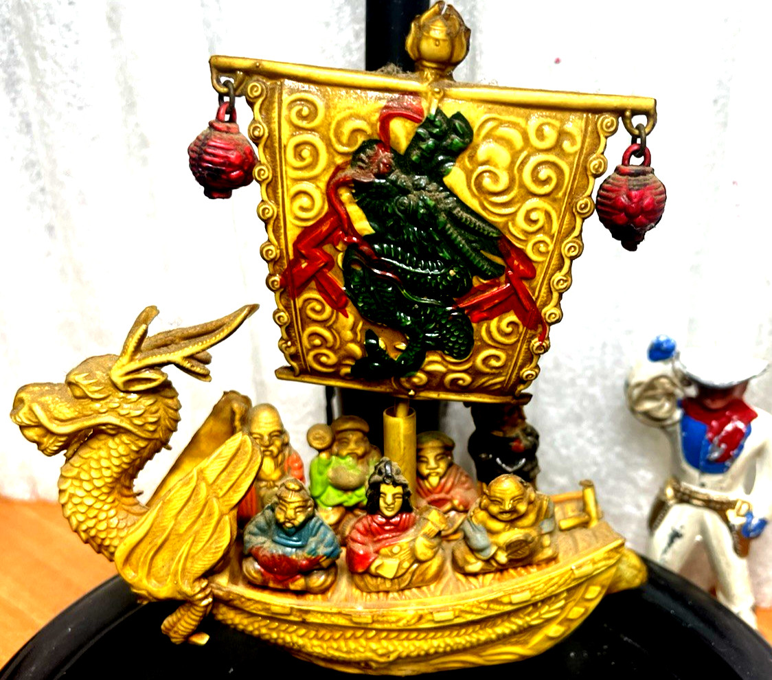 Vintage Chinese Dragon Boat Carrying The 7 Gods of Good Luck ~ We’ll See…