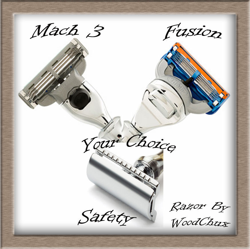 Replacement Shaving Razor Head For Handmade Razor Mach 3 Fusion Safety Fast Ship