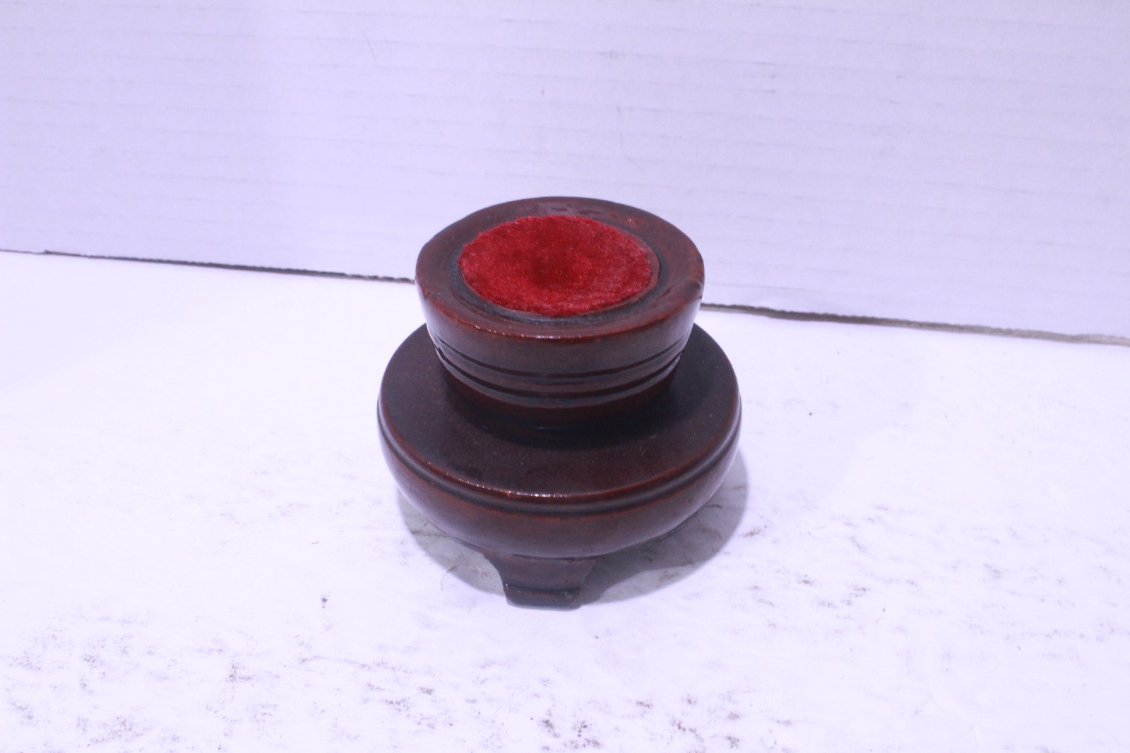 Qingming Festival River Map Reverse Hand Painted Glass Ball W Stand Paperweight