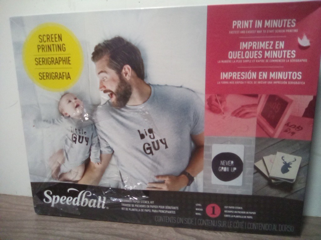 SPEEDBALL ART PRODUCTS BEGINNER SCREEN PRINT Printing PAPER STENCIL KIT (NEW)