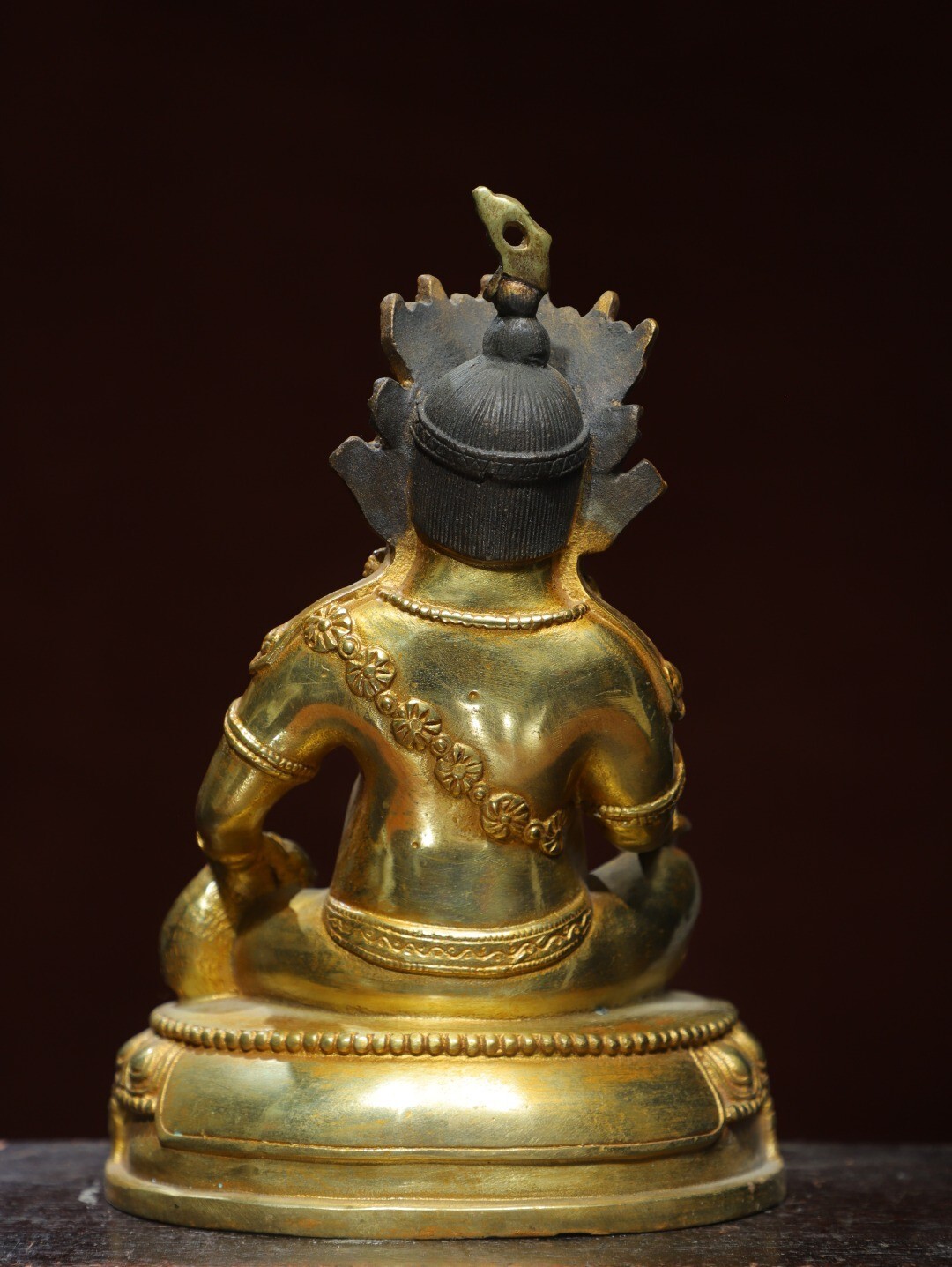Bronze gilded statue of the Yellow God of Wealth