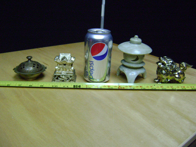 LOT OF CHINESE ASIAN INCENSE BURNERS CANDLE HOLDERS ACCESSORIES