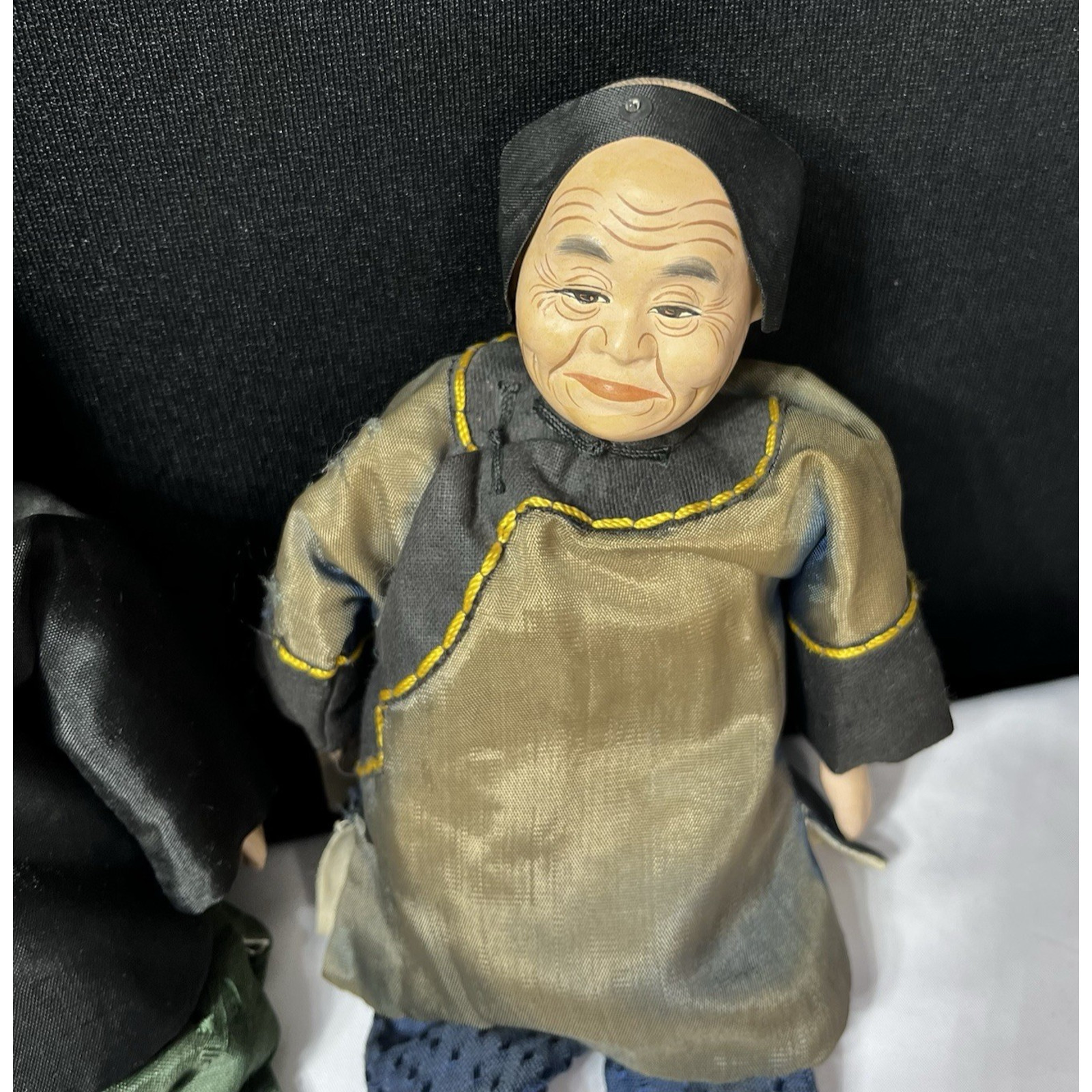 2 Composition Cloth Chinese Asian Dolls Jolly Chinese Character Doll Mr Foo Wife