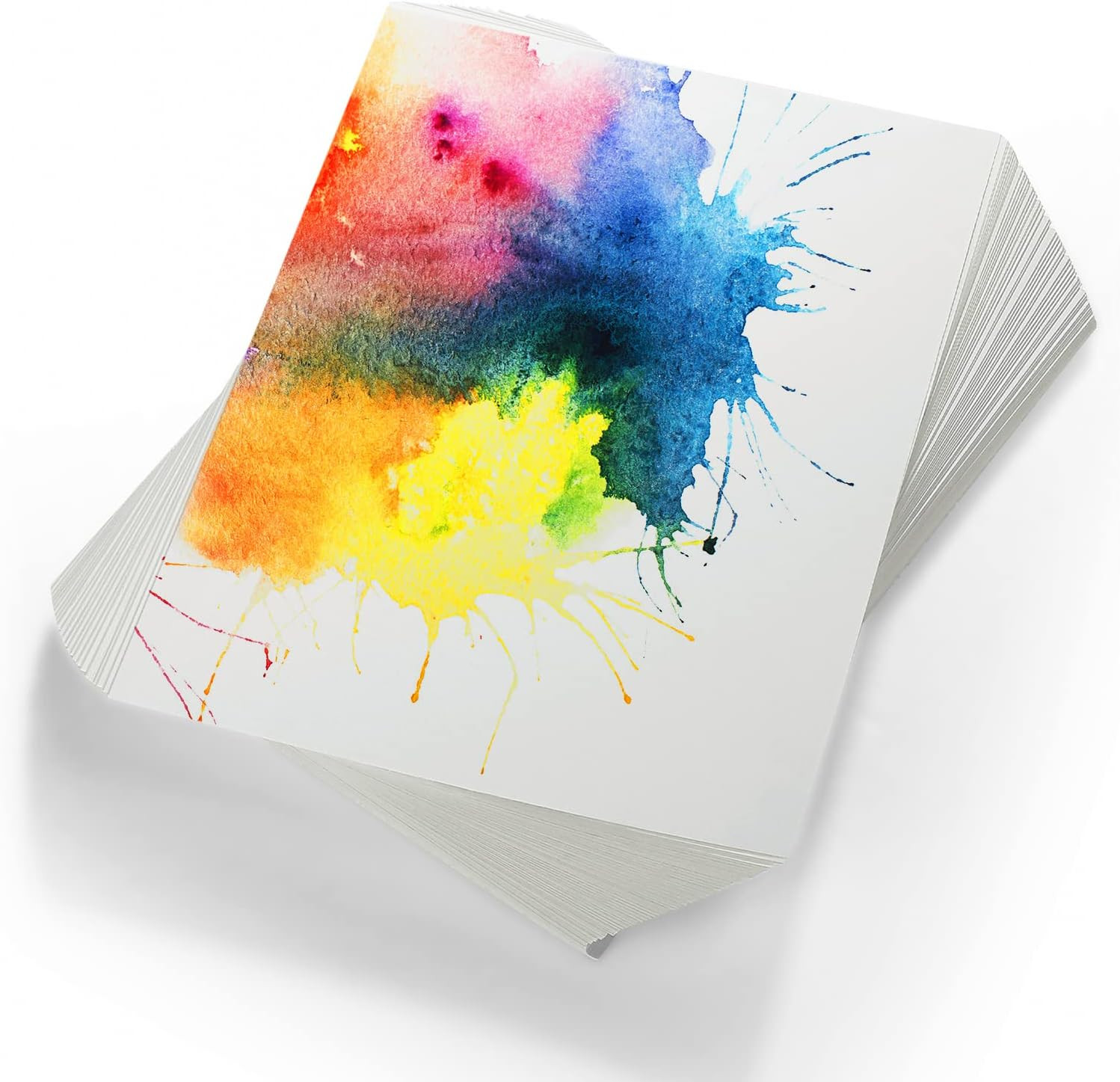 300 Hojas Papel Acuarela 5x7in 110lb 230GSM Cold Press Blanco Para Arte Dibujo