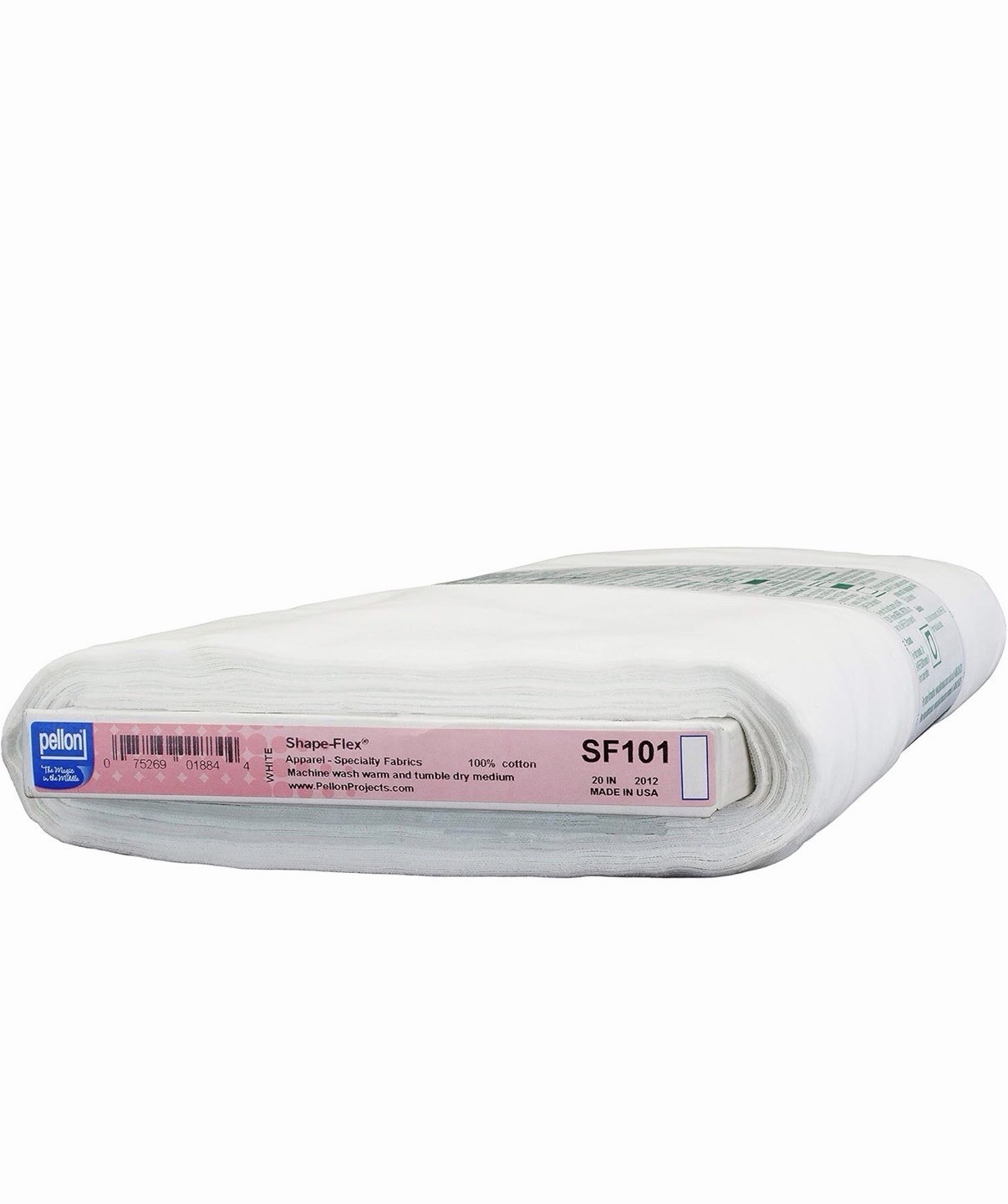 Pellon SF101 Shape-Flex Fusible Interfacing White 20″ x 10 Yd