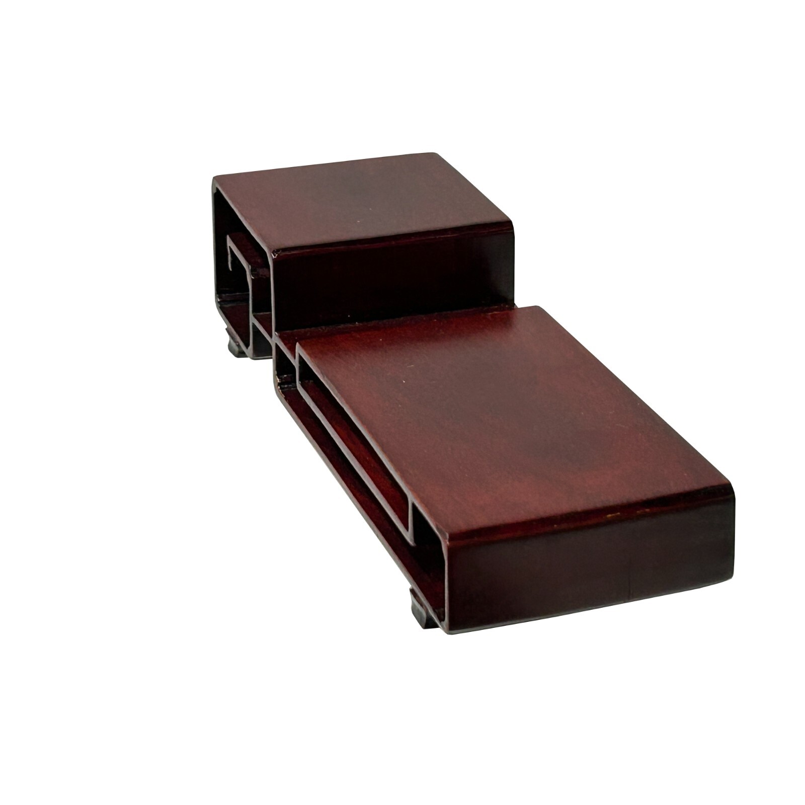 5.25″ Reddish Brown Wood Straight Scroll Rectangular Stand Riser Easel ws4146A