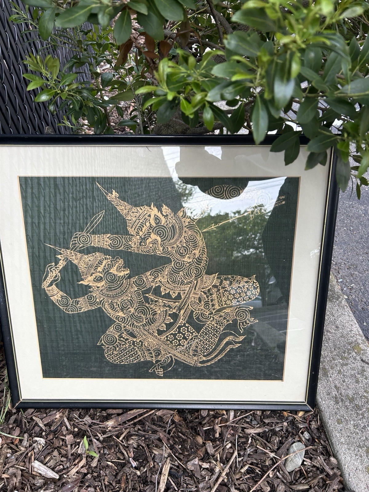 Vintage Thai Temple Silk/ Rubbing dated between the 1960s and 1980s
