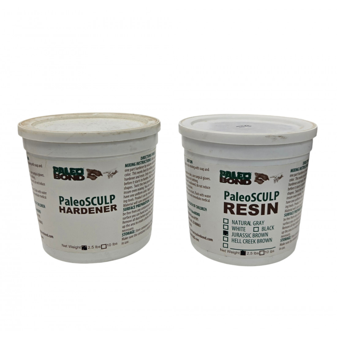 kit PaleoSculp white 5 lbs Paleobond fossil preparation restoration
