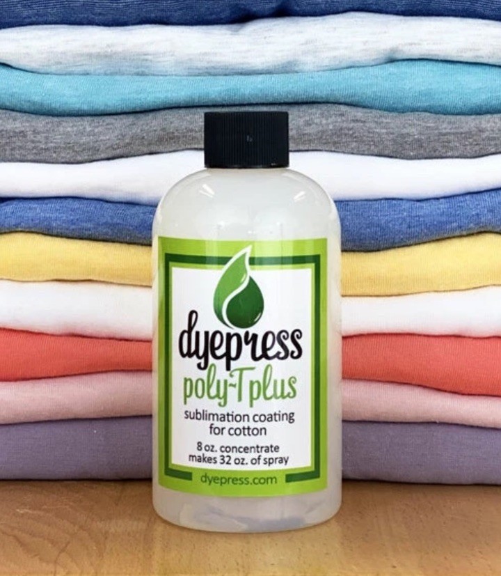 Dyepress Poly-T Plus Poly Sublimation Spray Coating 100% Cotton/Blends 8oz