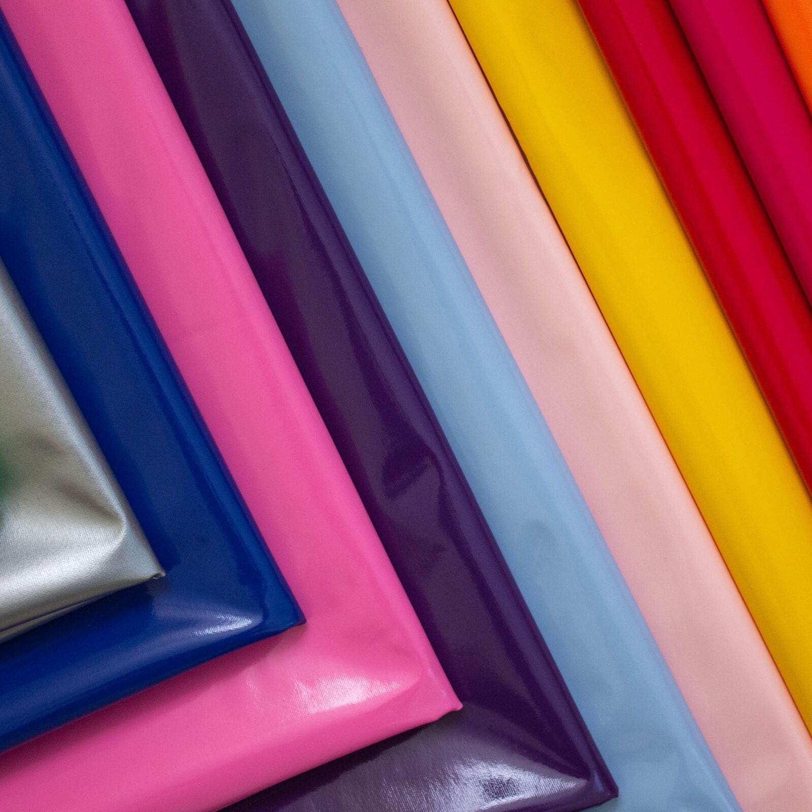 10 Metre Roll PVC Shiny Stretch Fabric – 1 Way Natural stretch – Bulk Price