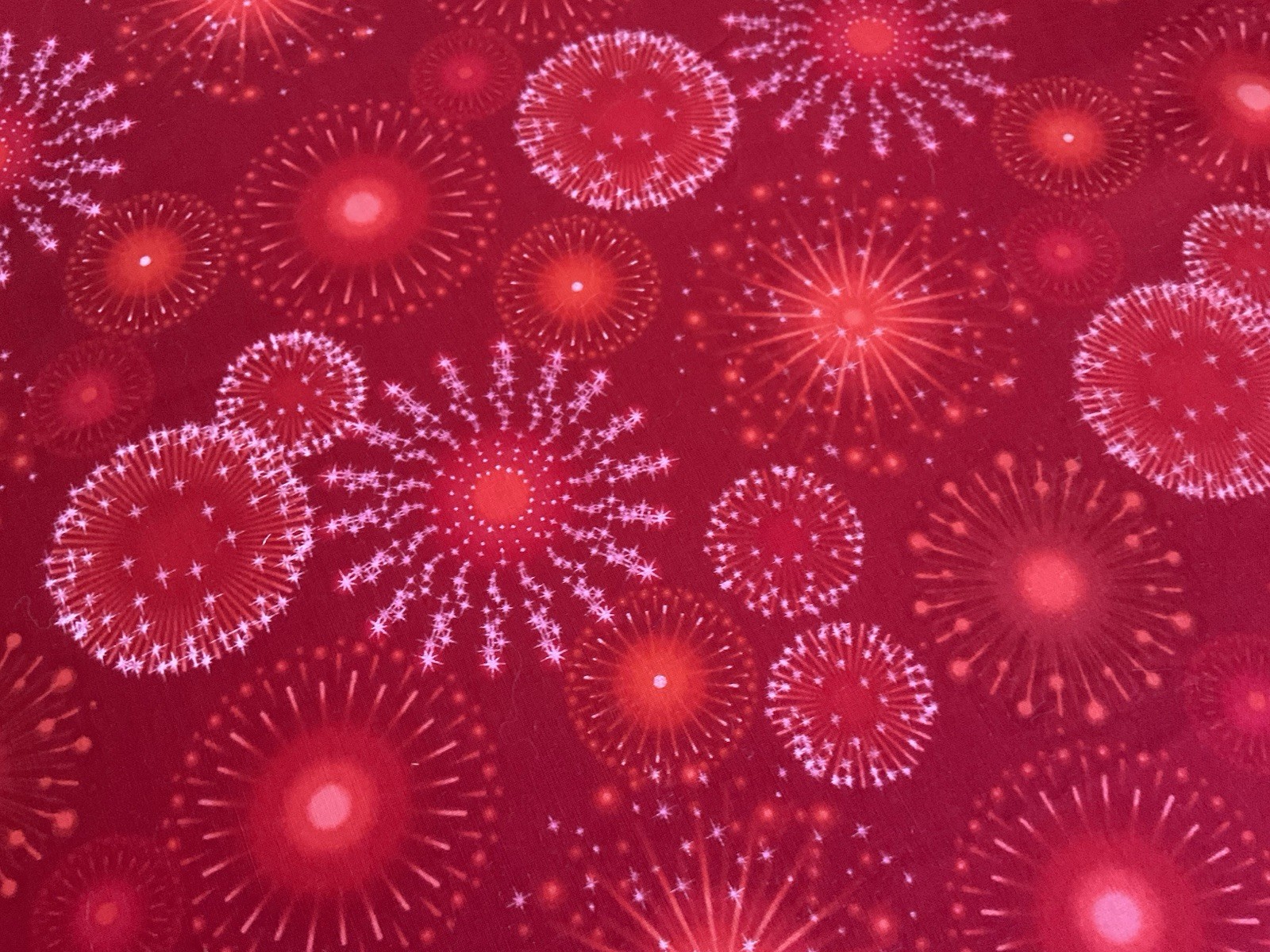 Fabric Patriots Red Print By Robert Kaufman 43”X 45” 158