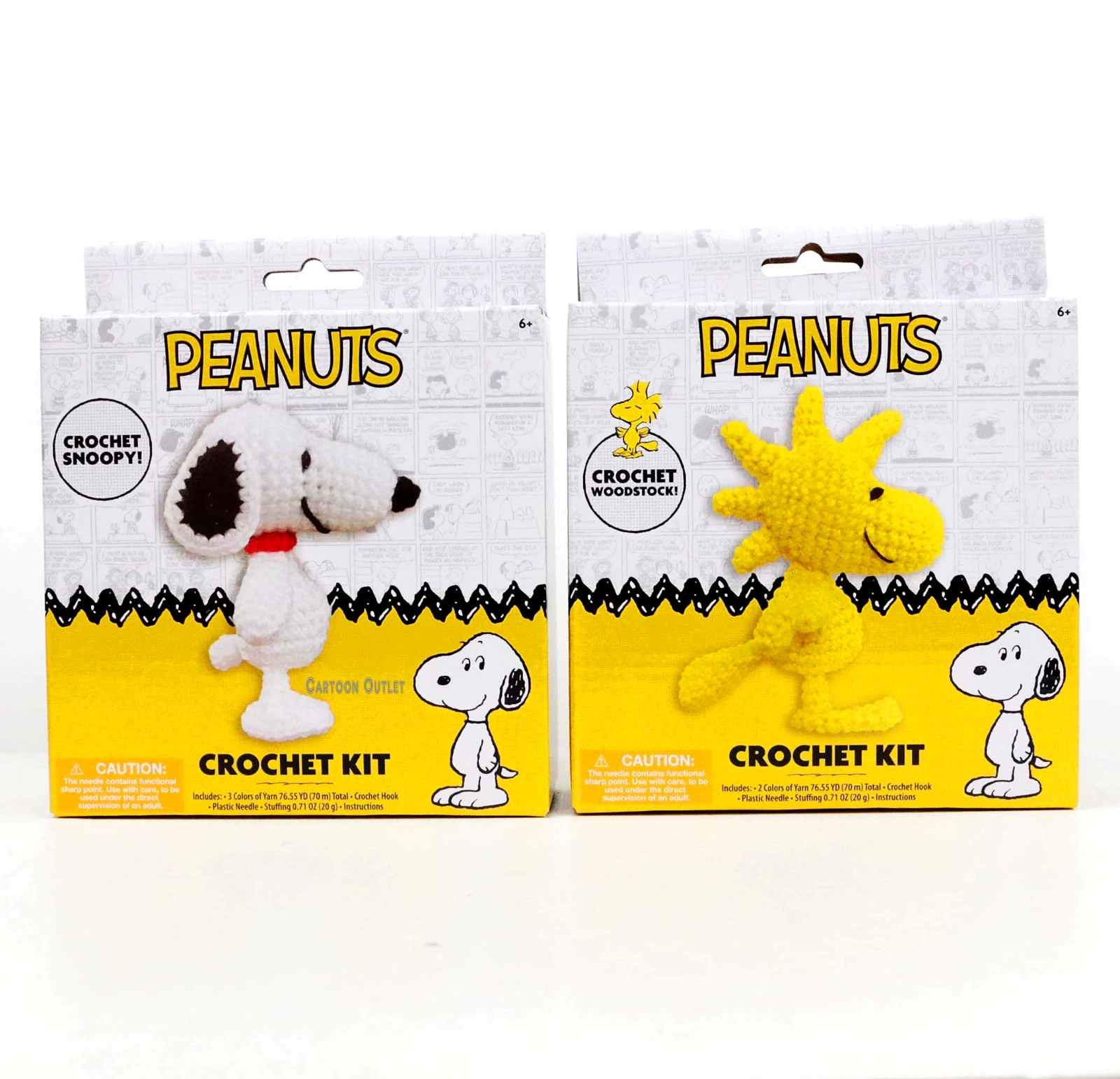 Peanuts Crochet Kit Snoopy & Woodstock Set (2 Kits)