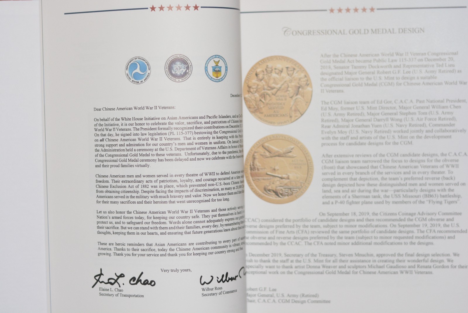 National Recognition for Commendable Patriotism & Honor: Chinese American Vol. 1