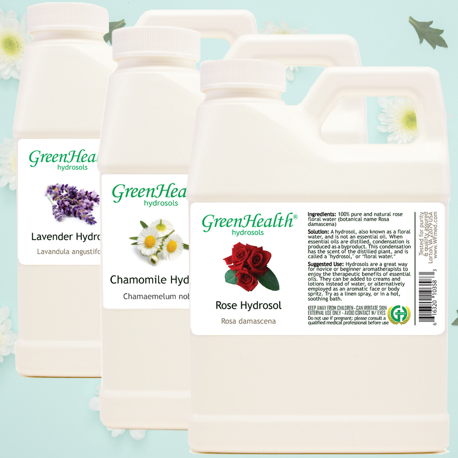Floral Waters – 17 Premium Quality Choices – Choose Size – Free Shipping