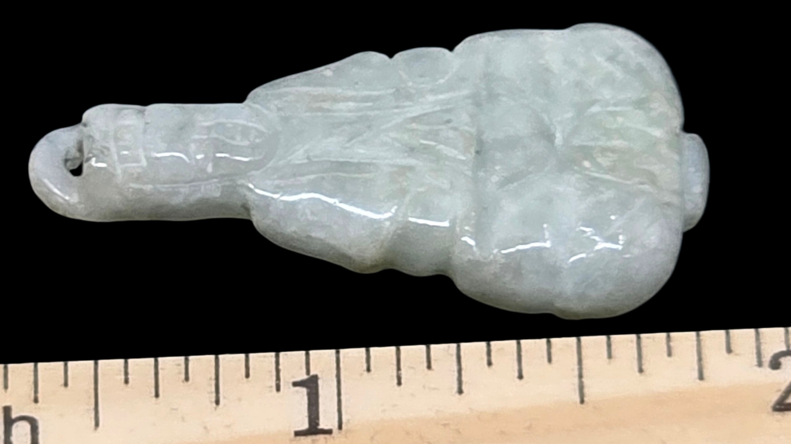 Chinese Hand Carved Icy White Jade Fish Pendant – Symbol of Abundance