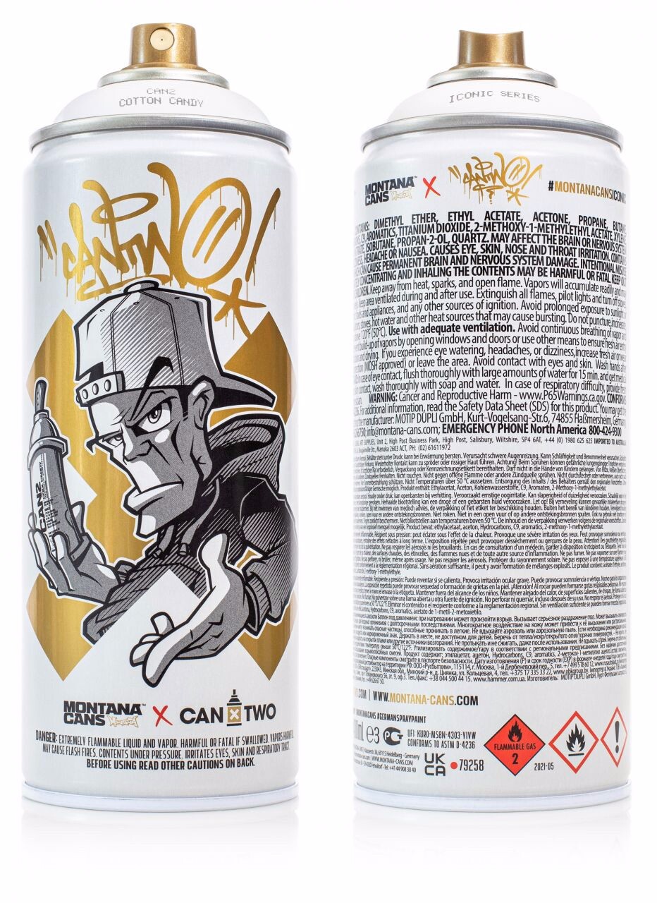 Montana Black Line Limited Edition/Iconic Series Artist CanTwo, Cotton Candy