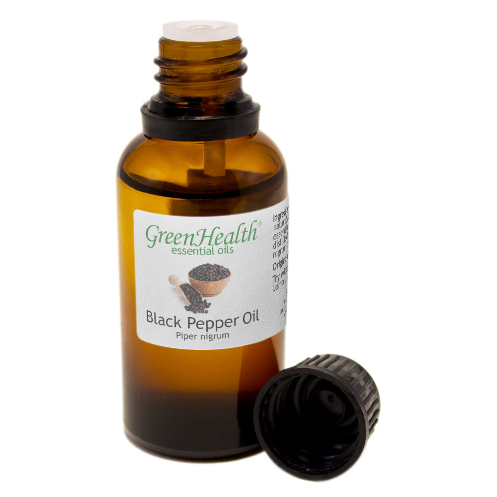 1 fl oz Black Pepper Essential Oil (100% Pure & Natural) – GreenHealth