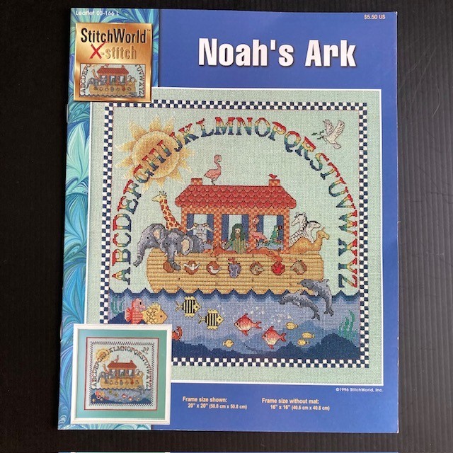 Noahs Ark Color Counted Cross Stitch Chart from Stitch World Leaflet 03-166L
