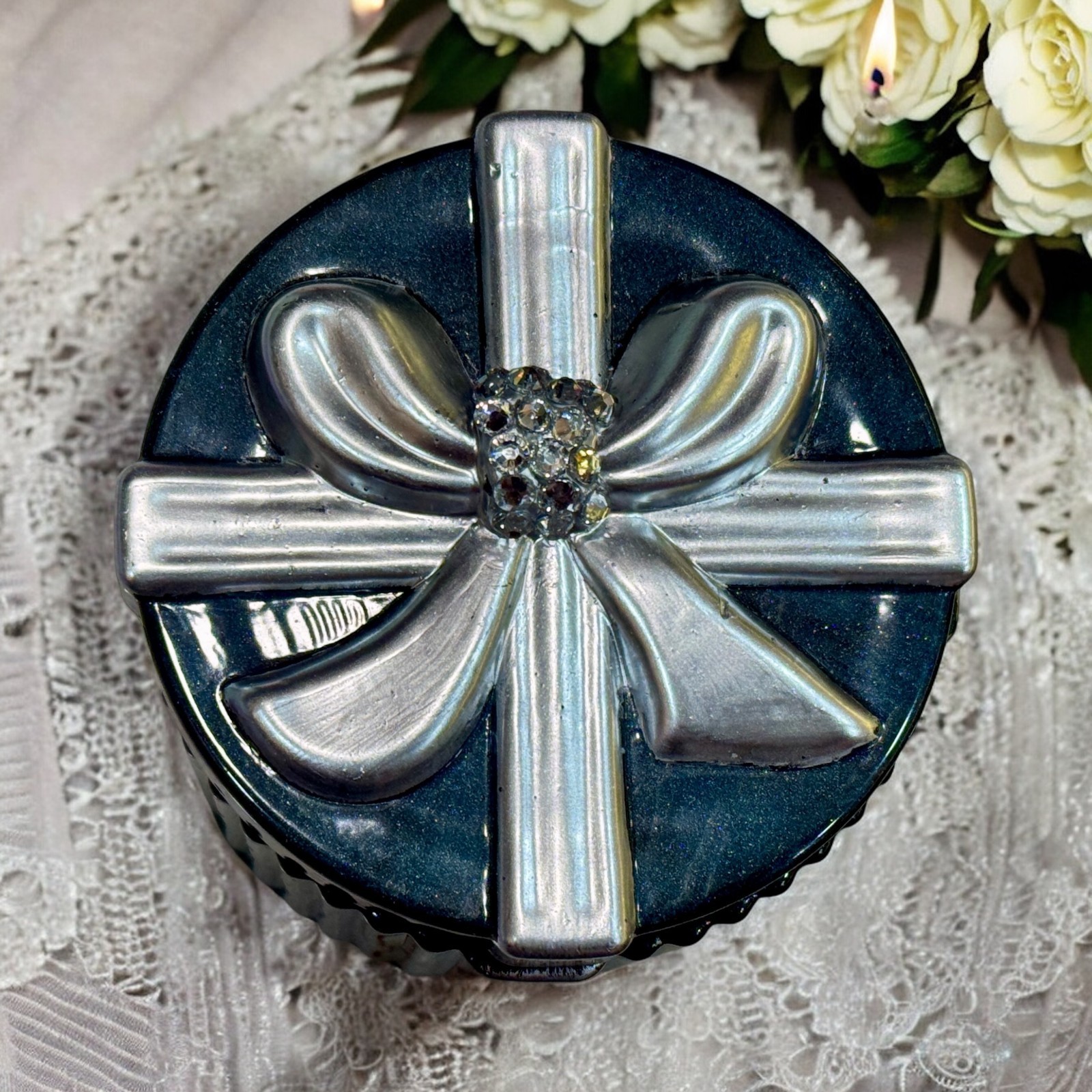 Handmade Bow Present Jar Mold For Resin