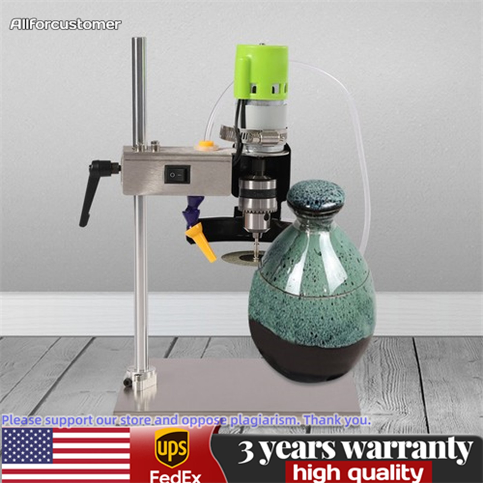 150w Electric Glass Bottle Cutter Glassware Cutting Machine & 3* Saw Blades!