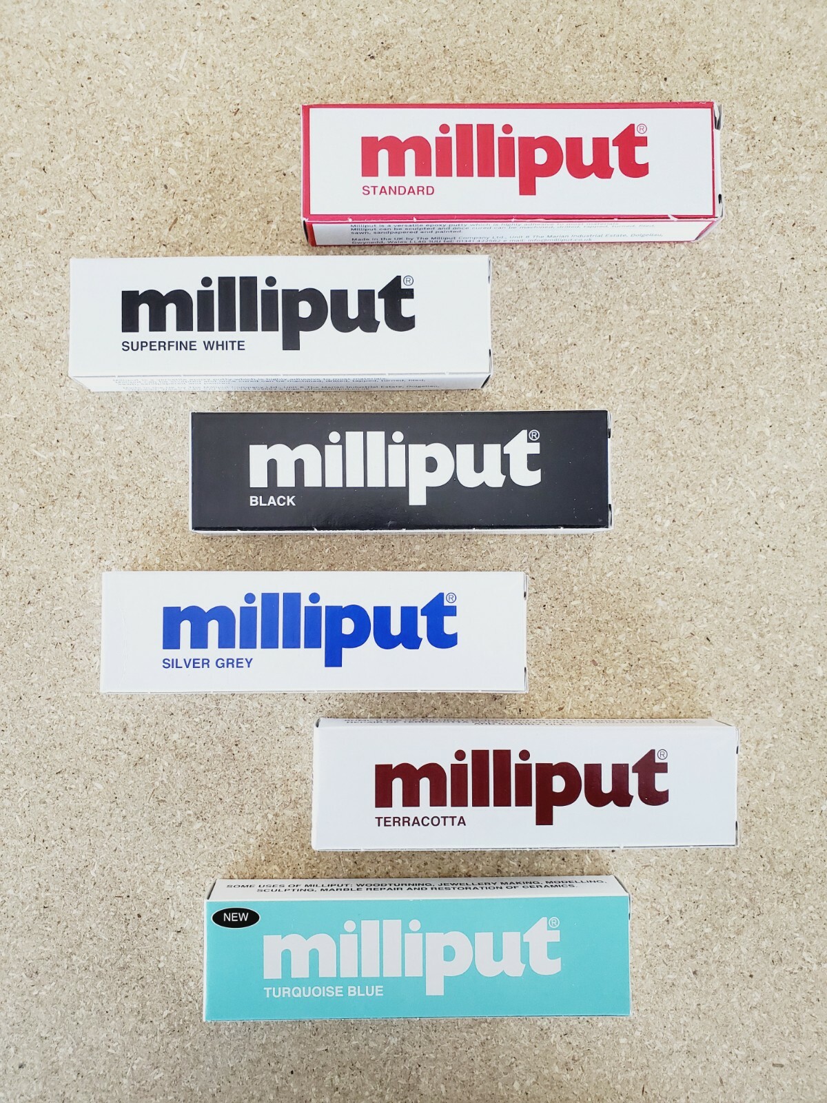 Milliput Epoxy Putty – 6 Color Variety Pack