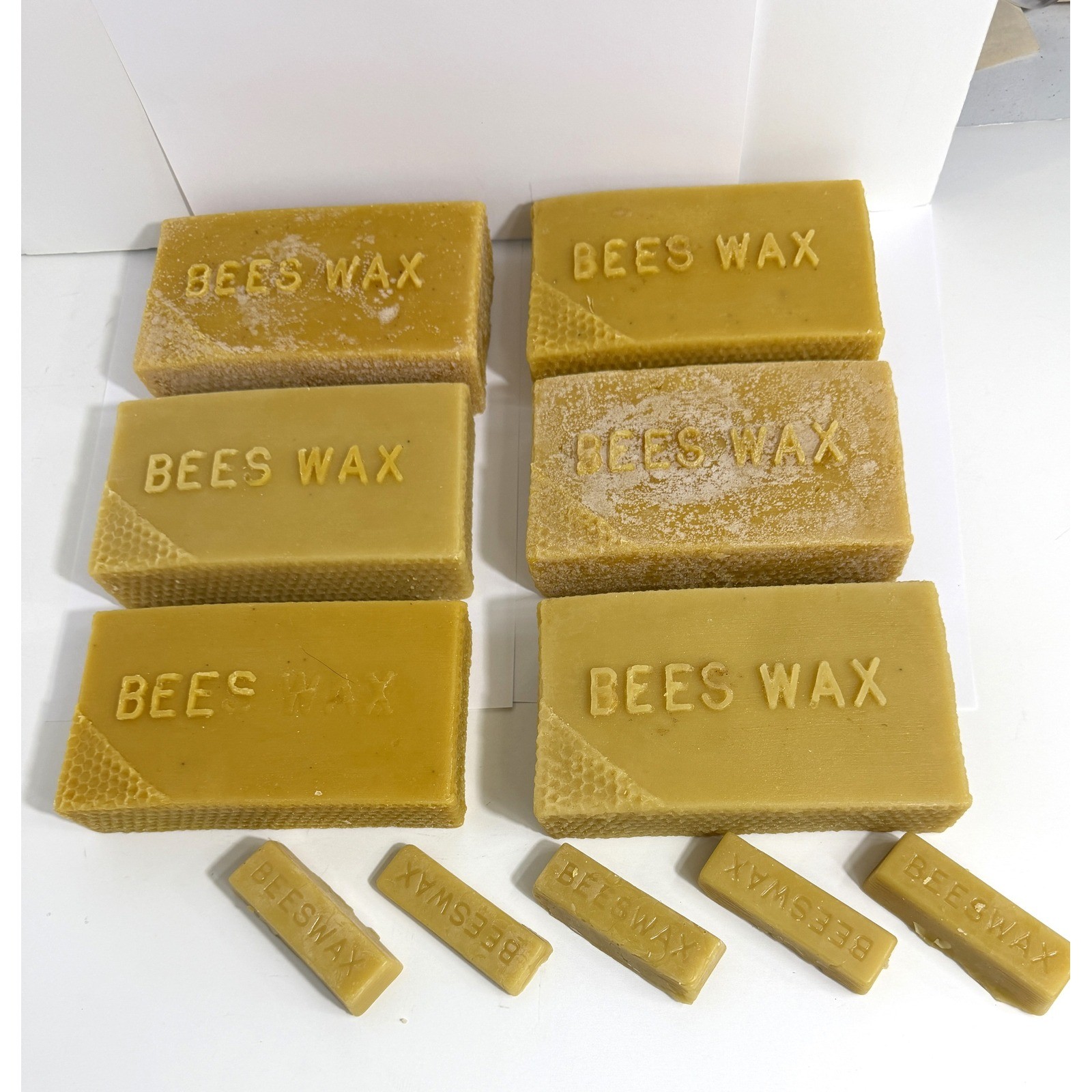 Natural Yellow Virginia Beeswax Blocks for Candle Making and DIY Crafts 7+ Lbs
