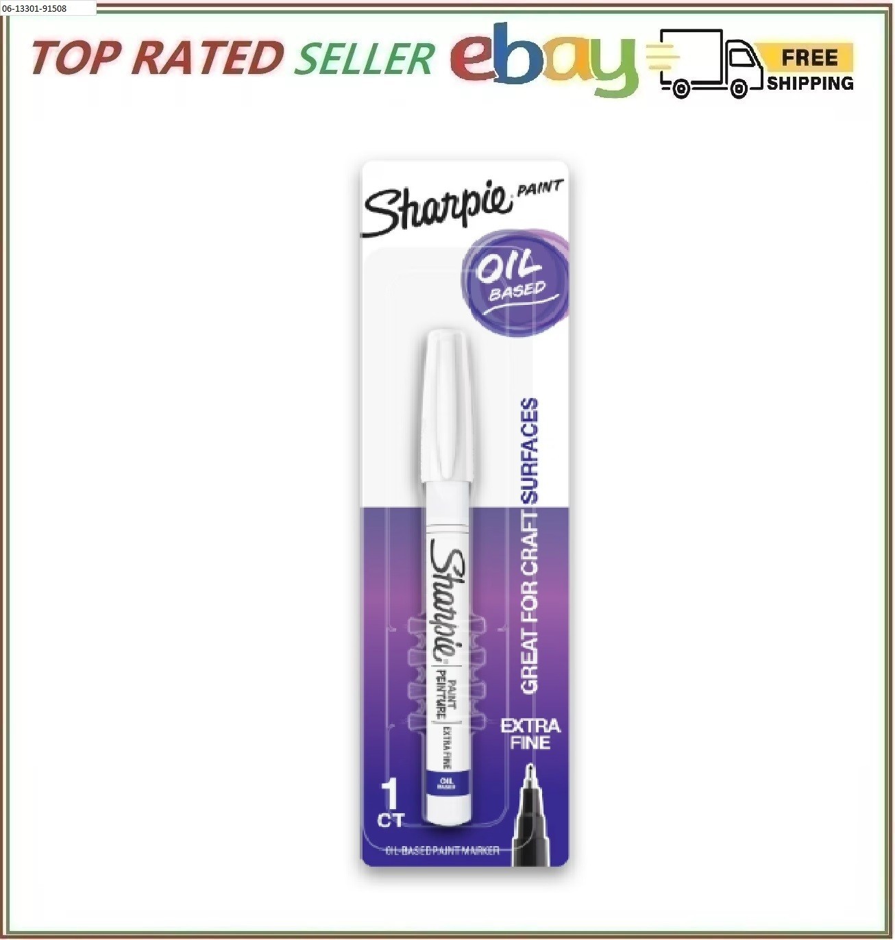 Sharpie Oil-Based Medium Point White Paint Marker, 1 Each