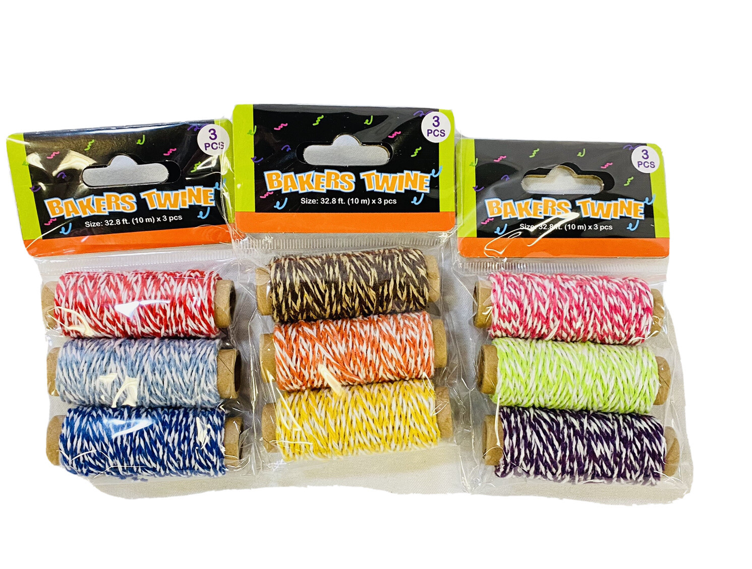 Bakers Twine Wedding Party Crafts String Ribbon 100% cotton 9 Colors 98.4 Yards