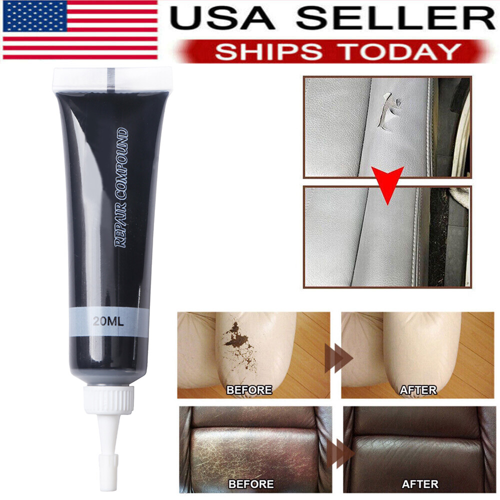 Advanced Leather Repair Kit Filler Leather Repair Patch Black For Car Seat Sofa