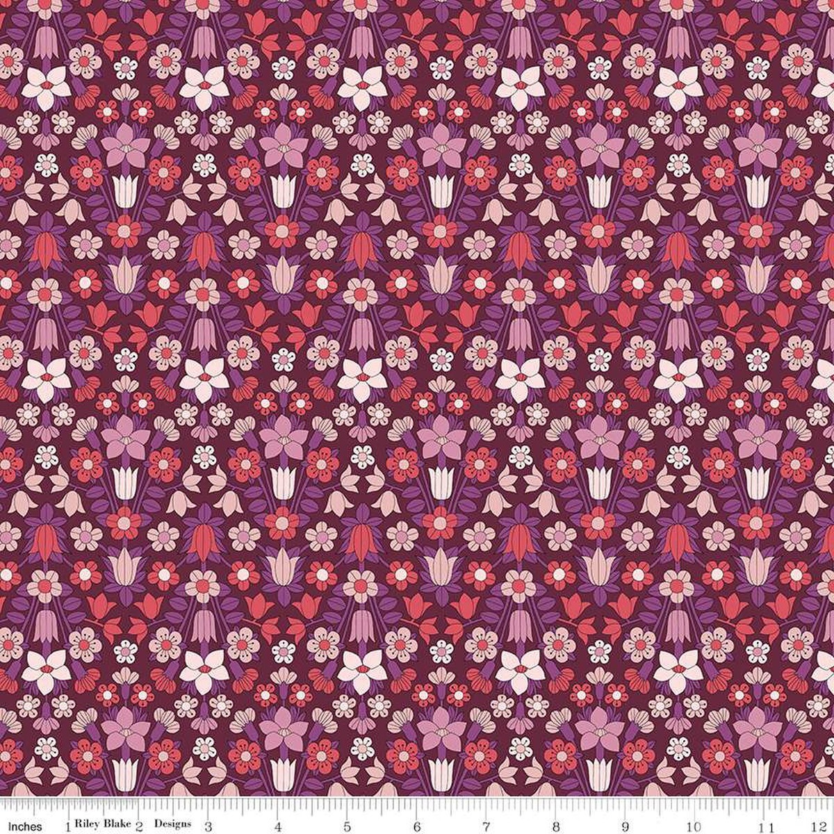 1/4 Yard Liberty Fabrics Botanical Jewel Hampstead Meadow A Floral Cotton