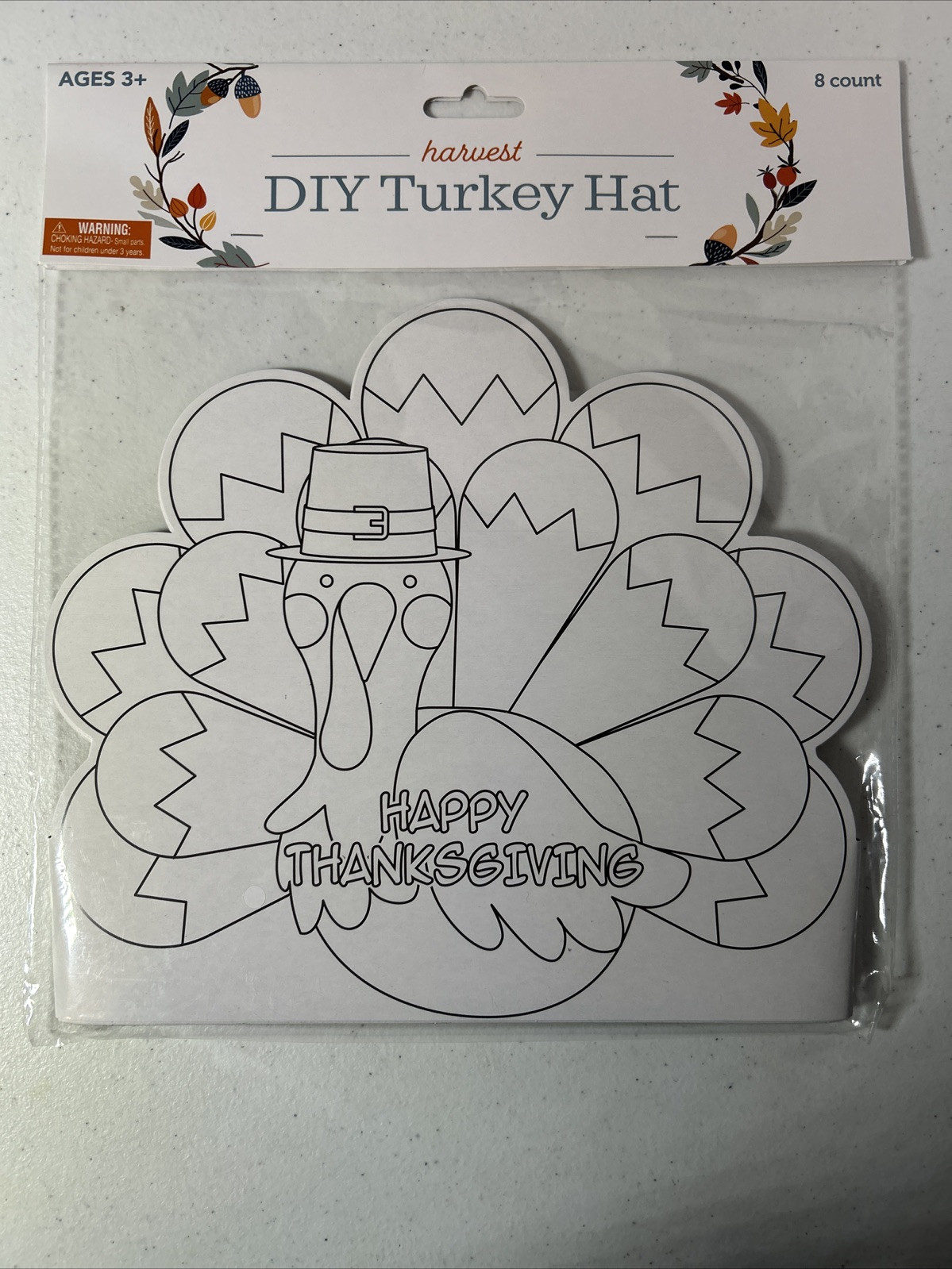 DIY Turkey Hat Harvest Party School Daycare Craft Class Thanksgiving Lot Favor