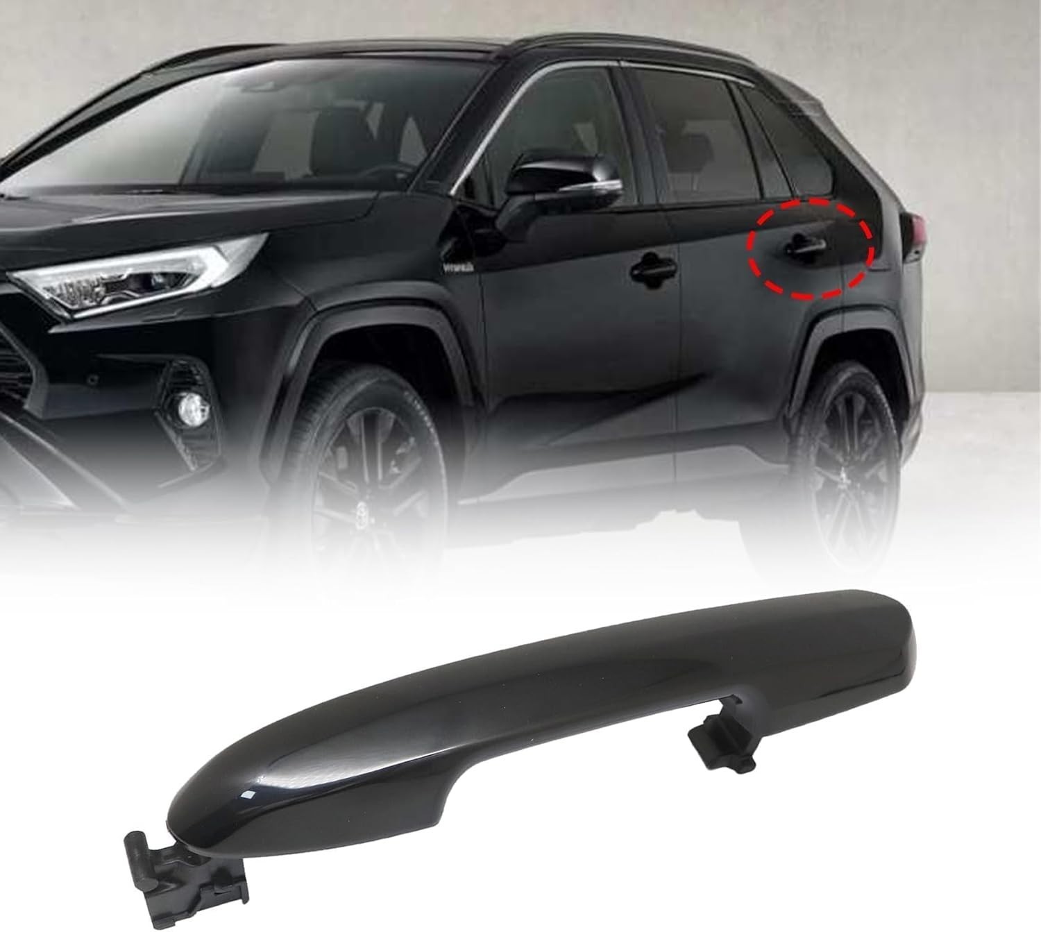 Exterior Door Handle Rear Left Driver or Right Passenger for Toyota Rav4 2017-20