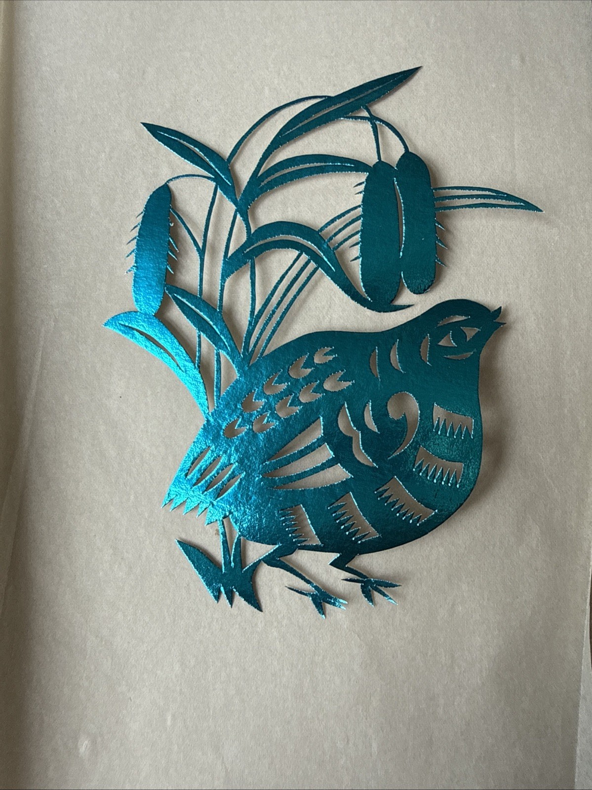Vtg 10 pc Lot Set Paper Cut Out Folk Art Artwork Chinese ~4×4