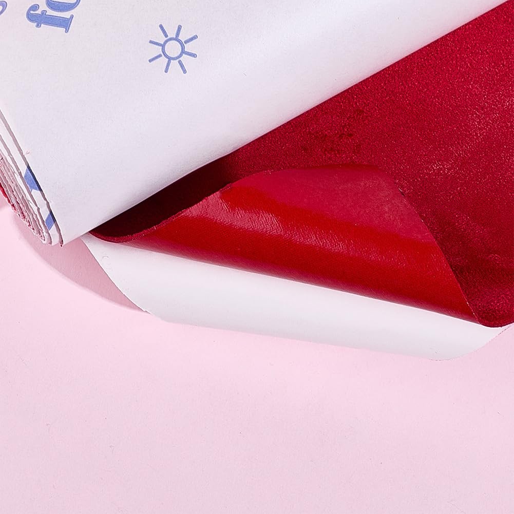 Suede Fabric Wrap Red Car Interior Dash Console Custom Decoration Cloth Sheet…