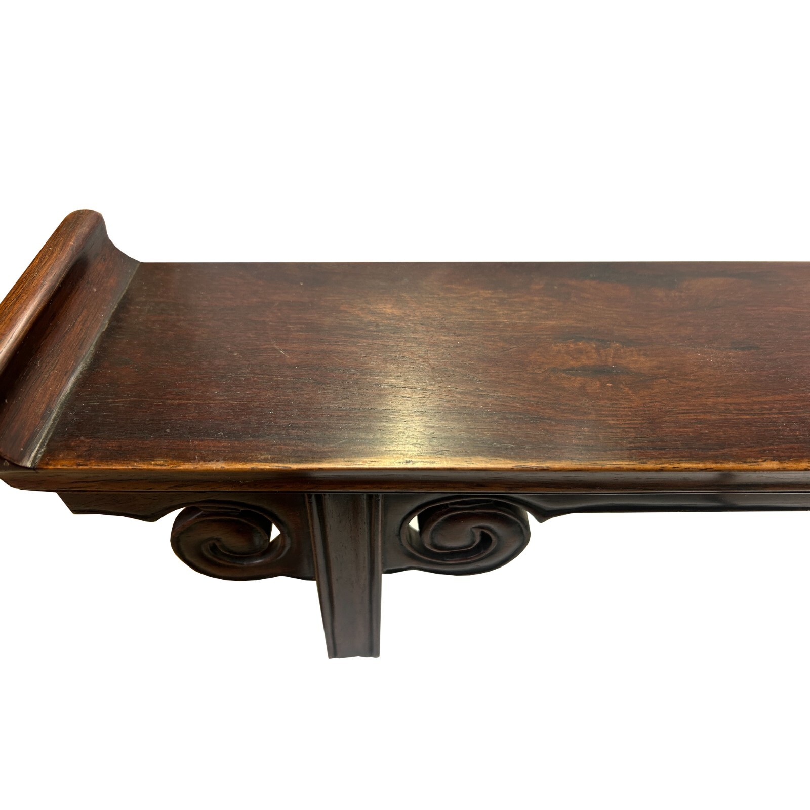 24″ Chinese Brown Wood Altar Rectangular Table Top Display Stand Easel ws3808