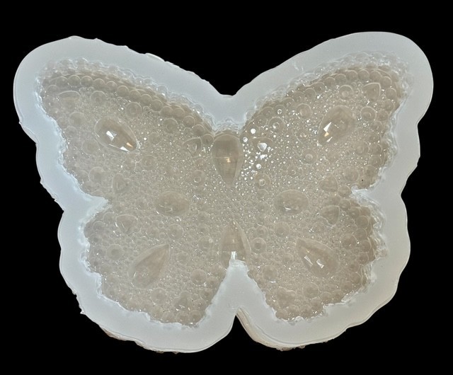 Diamond Facet Butterfly Silicone Mold For Resin (Large)