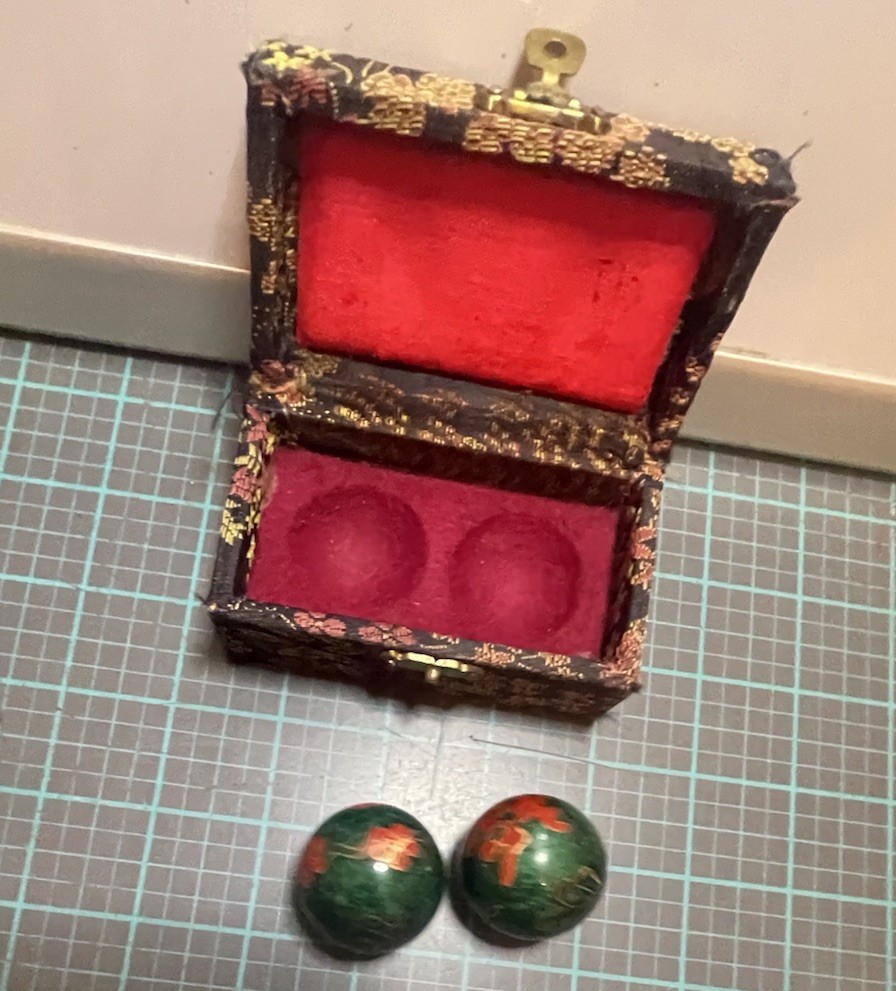 Chinese Baoding Stress Music Chime Meditation Balls Good Fortune Shou Xing